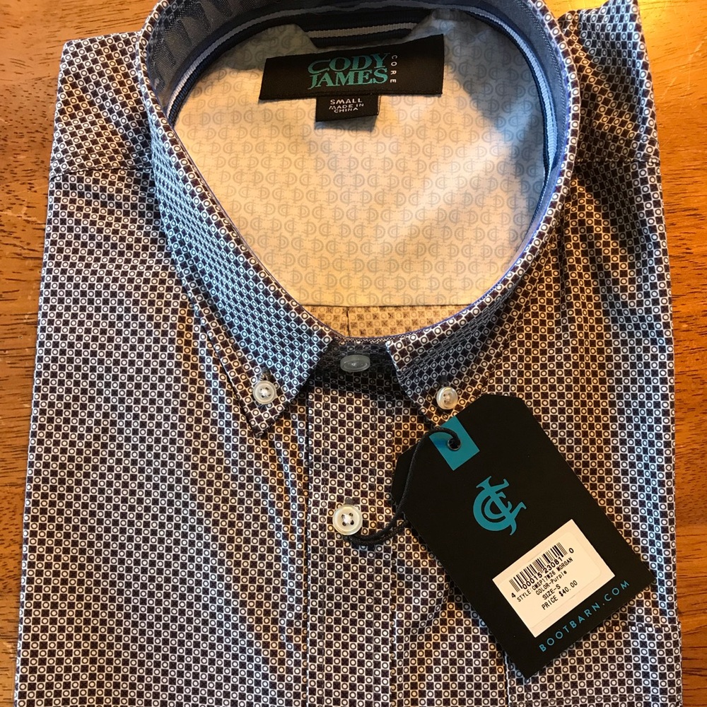 Cody James men’s s/s button down size Small